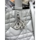 DIOR TOUJOURS BAG MEDIUM Macrocannage Calfskin Grey High