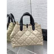 DIOR TOUJOURS BAG MEDIUM Macrocannage Calfskin Rope Beige High