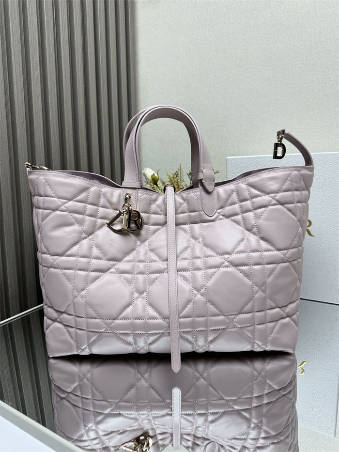 DIOR TOUJOURS BAG MEDIUM Macrocannage Calfskin Pink High