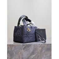 DIOR TOUJOURS BAG SMALL Graphic Cannage Denim Blue High