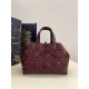 DIOR TOUJOURS BAG MEDIUM Macrocannage Calfskin Burgundy High