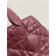 DIOR TOUJOURS BAG MEDIUM Macrocannage Calfskin Burgundy High