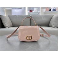 30 Montaigne Avenue Top Handle Bag Medium Calfskin Pink High