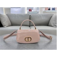 30 Montaigne Avenue Top Handle Bag Small Calfskin Pink High