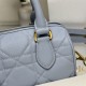 Dior Groove 20 Bag Macrocannage Calfskin Blue High