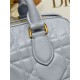 Dior Groove 25 Bag Macrocannage Calfskin Blue High