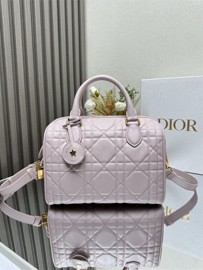 Dior Groove 25 Bag Macrocannage Calfskin Pink High