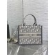 SMALL Dior BOOK TOTE Dior Oblique Jacquard Grey With Strap High