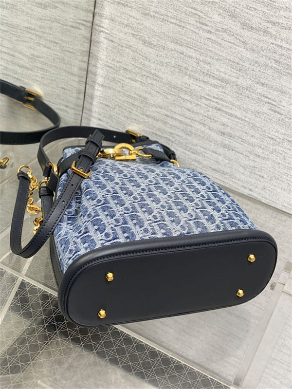 C'est Dior Bag Medium Dior Oblique Jacquard Blue Denim High