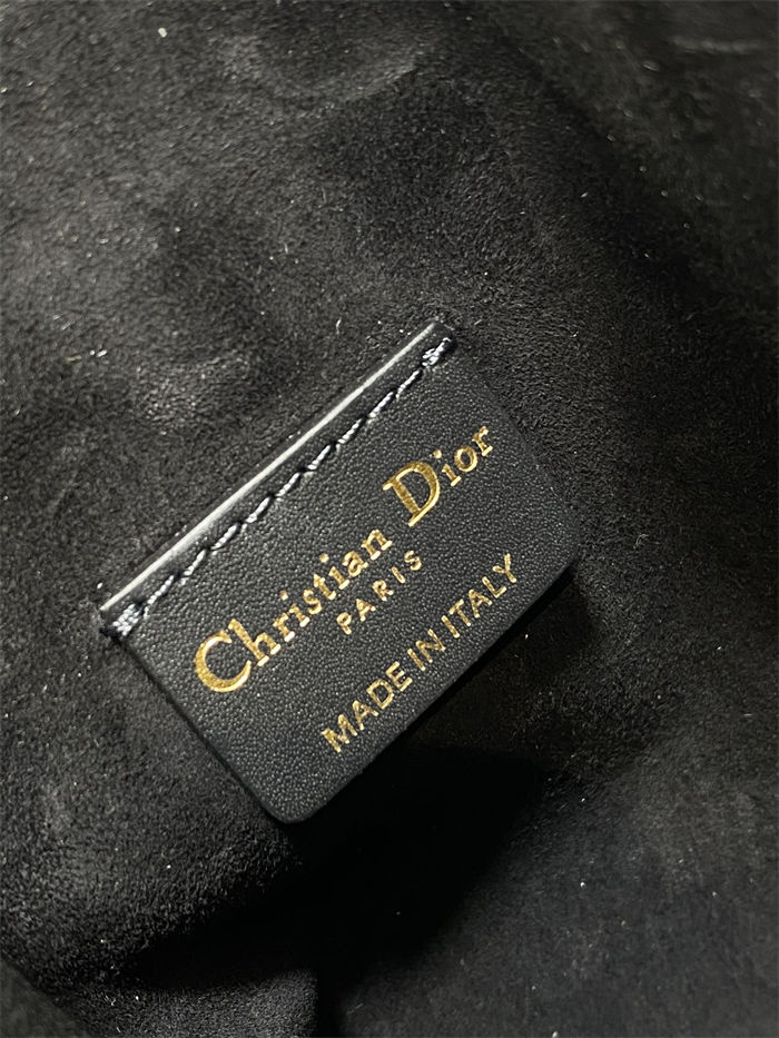 C'est Dior Bag Small CD-Embossed Calfskin Black High