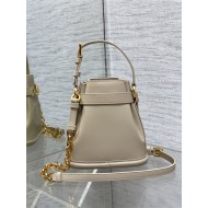 C'est Dior Bag Small CD-Embossed Calfskin Beige High