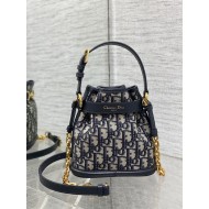 C'est Dior Bag Small Dior Oblique Jacquard Blue High