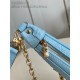 Louis Vuitton LOOP Handbag Ostrich leather N85900 Blue High