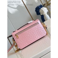 Louis Vuitton POCHETTE MÉTIS EAST WEST Ostrich leather N85902 Pink High