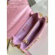 Louis Vuitton POCHETTE MÉTIS EAST WEST Ostrich leather N85902 Pink High