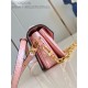 Louis Vuitton POCHETTE MÉTIS EAST WEST Ostrich leather N85902 Pink High