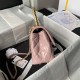 SMALL FLAP BAG WITH TOP HANDLE A92990 Shiny Calfskin Gold Metal Pink A