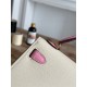 Hermes Kelly Mini II Bag Epsom Leather WAX-Bicolor Craie/Mauve Sylvestre High