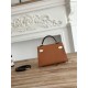 Hermes Kelly Mini II Bag Epsom Leather WAX-Bicolor Gold/Craie/Black High