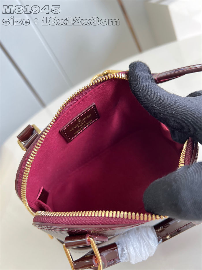 Louis Vuitton Nano Alma Epi Leather M81945 Burgundy High