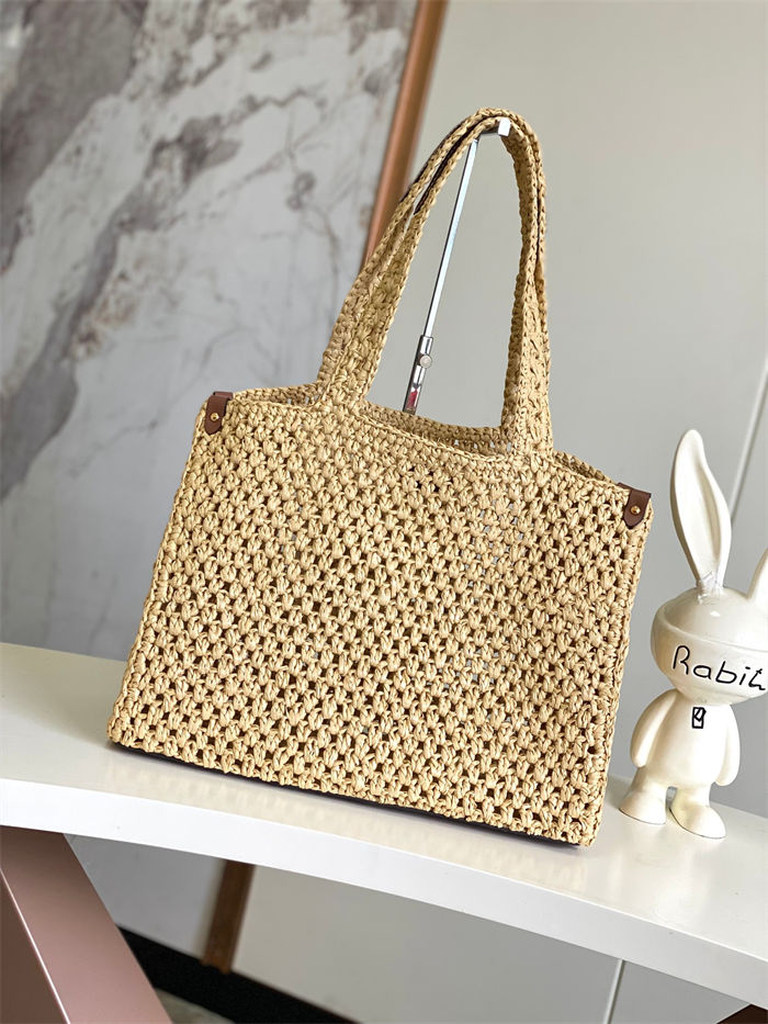 Louis Vuitton ONTHEGO MM Damier Raffia M24723 High