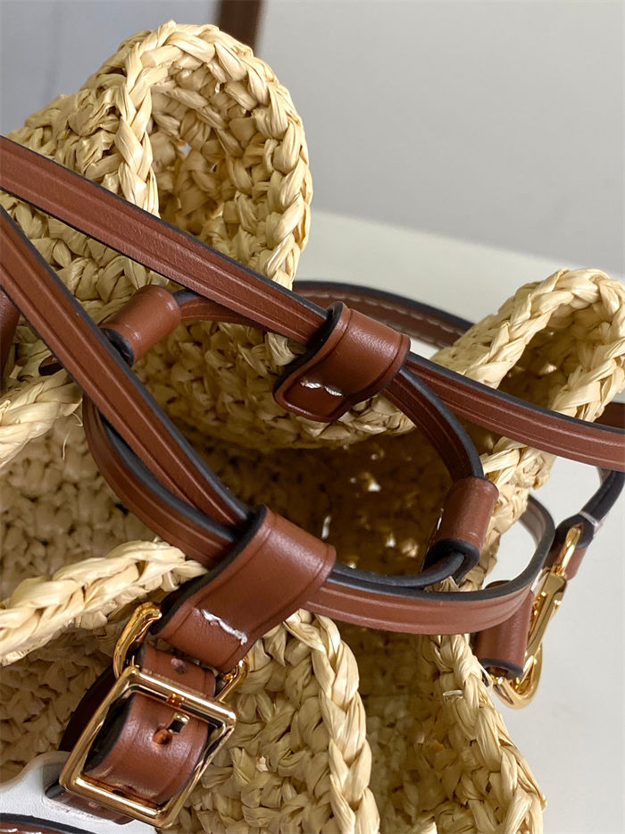 Louis Vuitton NOE PURSE Natural raffia M83521 High