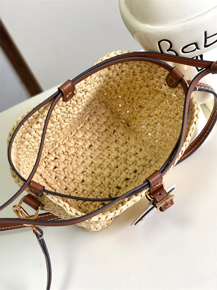 Louis Vuitton NOE PURSE Natural raffia M83521 High