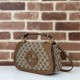 Gucci BLONDIE SMALL TOP HANDLE BAG 815714 Original GG canvas High