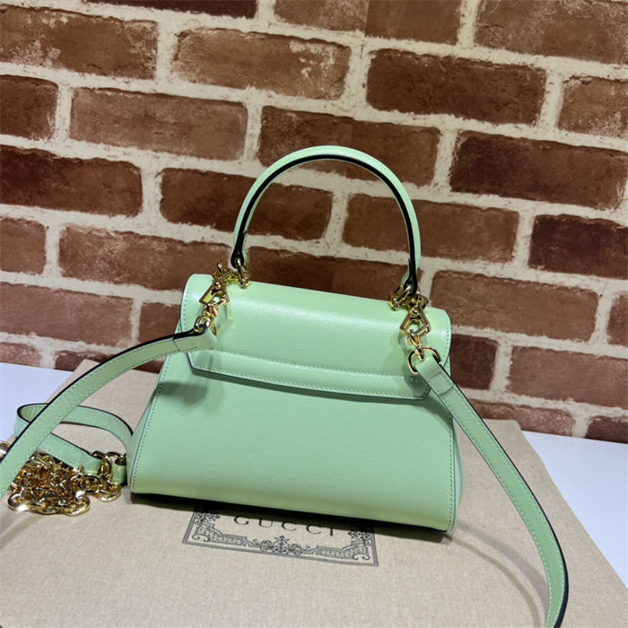 Gucci Horsebit 1955 top handle bag 703848 Leather Green high