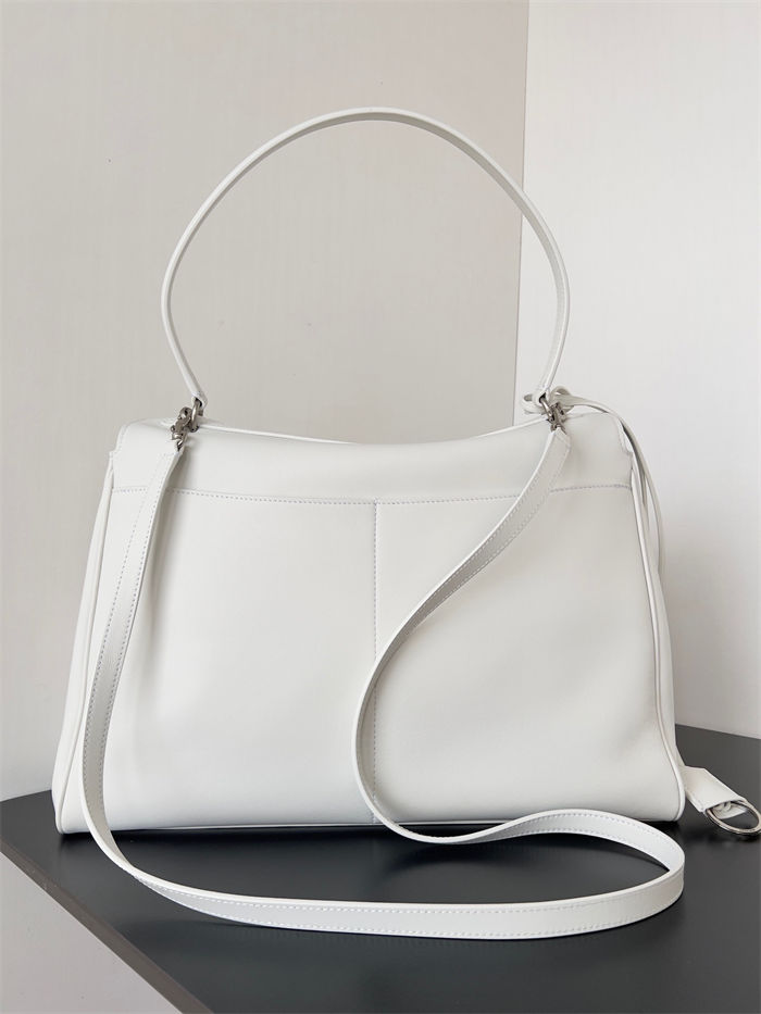 WOMEN'S RODEO LARGE HANDBAG smooth calfskin White High