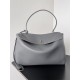 WOMEN'S RODEO LARGE HANDBAG smooth calfskin Grey High