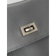 WOMEN'S RODEO MEDIUM HANDBAG smooth calfskin Grey High