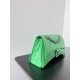 WOMEN'S CRUSH SMALL CHAIN BAG QUILTED crushed calfskin Green High