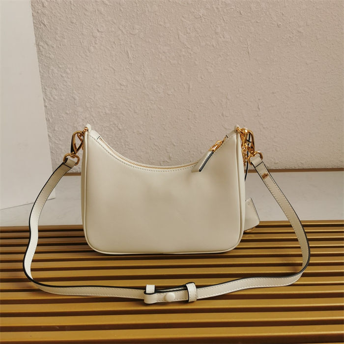 Prada Re-Edition Leather mini bag 1BC204 White High