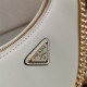 Prada Re-Edition Leather mini bag 1BC204 White High