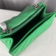 WOMEN'S CRUSH MEDIUM CHAIN BAG QUILTED crushed calfskin Green High