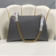 WOMEN'S CRUSH MEDIUM CHAIN BAG crushed calfskin Grey High