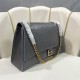 WOMEN'S CRUSH MEDIUM CHAIN BAG crushed calfskin Grey High