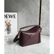 Small Puzzle bag in classic calfskin Dark Burgundy High