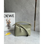 Small Puzzle bag in classic calfskin Eucalyptus Green High