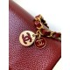 Chanel MINI FLAP BAG AS5218 Grained Shiny Calfskin & Gold-Tone Metal Burgundy High