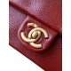 Chanel MINI FLAP BAG AS5218 Grained Shiny Calfskin & Gold-Tone Metal Burgundy High