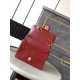 Chanel MINI FLAP BAG AS5218 Grained Shiny Calfskin & Gold-Tone Metal Burgundy High