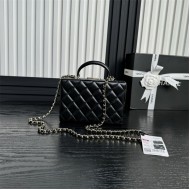 Chanel SMALL BOX BAG AS5167 Lambskin & Gold Metal Black High