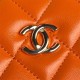 Chanel SMALL BOX BAG AS5167 Lambskin & Gold Metal Orange High