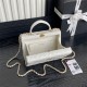 Chanel SMALL BOX BAG AS5167 Lambskin & Gold Metal White High