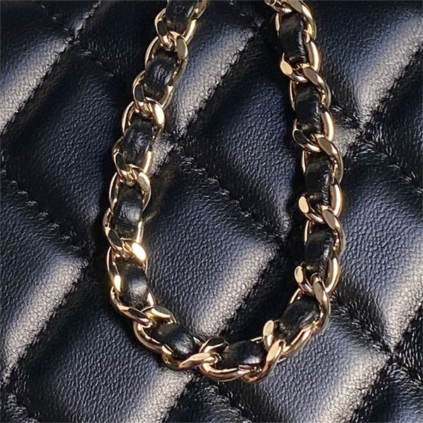 Chanel BOX BAG AS5168 Lambskin & Gold Metal Black High