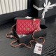 Chanel WALLET ON CHAIN AP4282 Shiny Lambskin, Imitation Pearls & Gold-Tone Metal Red High