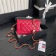 Chanel WALLET ON CHAIN AP4282 Shiny Lambskin, Imitation Pearls & Gold-Tone Metal Red High