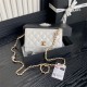 Chanel WALLET ON CHAIN AP4282 Shiny Lambskin, Imitation Pearls & Gold-Tone Metal White High